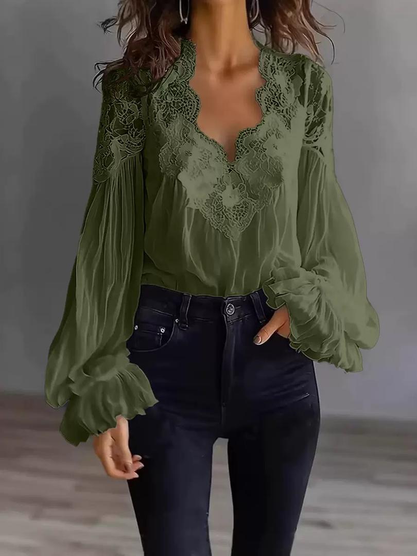 Blusa Elegance Lace Chic