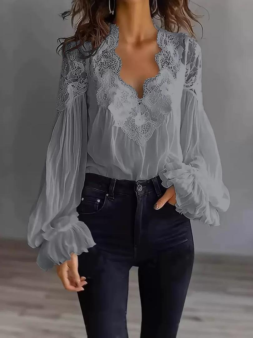 Blusa Elegance Lace Chic