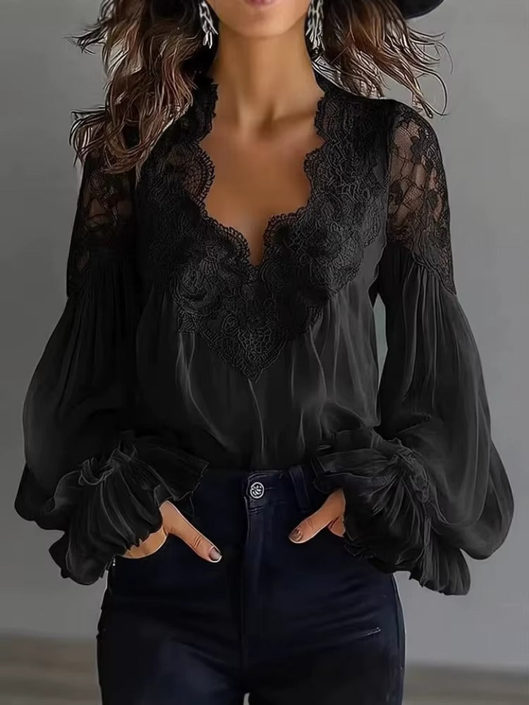Blusa Elegance Lace Chic